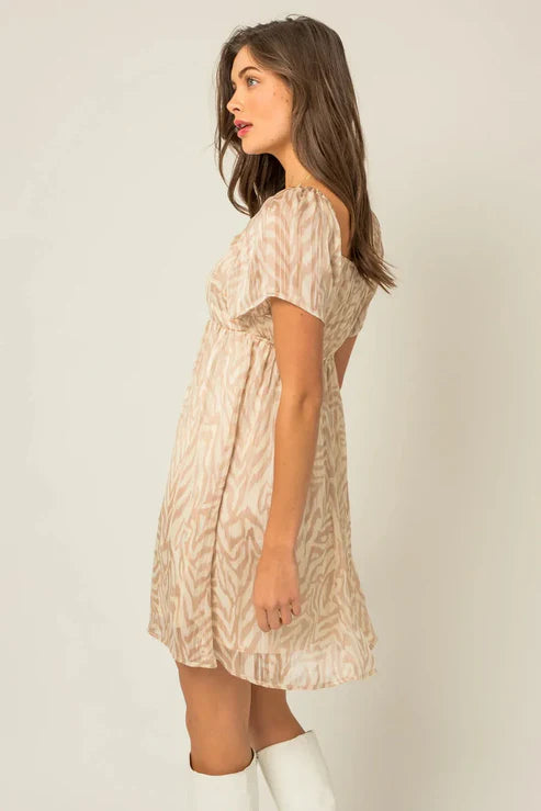 Ivory Taupe Abstract