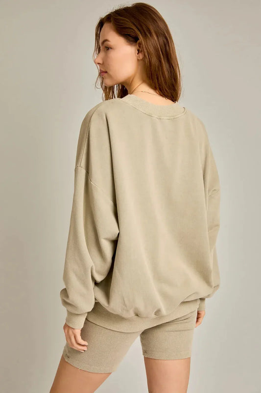 Washed Oversized Pullover
