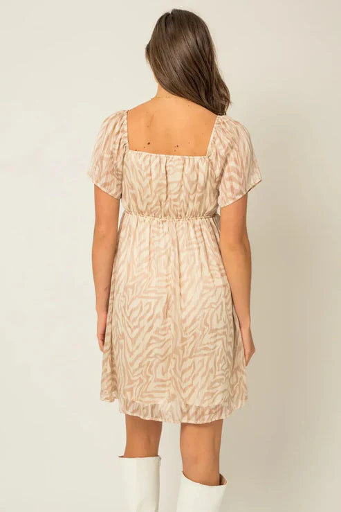 Ivory Taupe Abstract