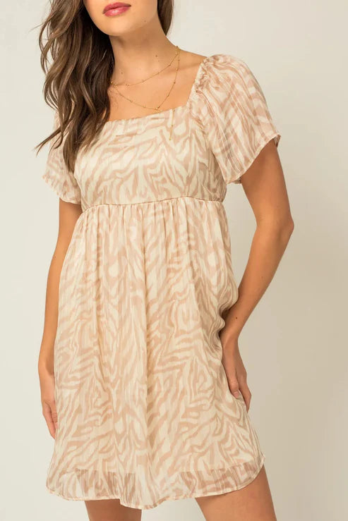 Ivory Taupe Abstract