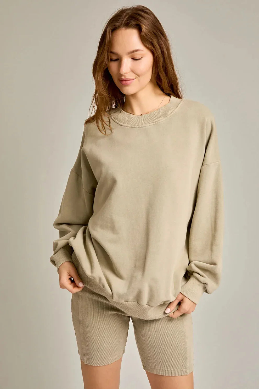 Washed Oversized Pullover